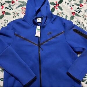 Nike Royal Blue men’s XL tech fleece full-zip hoodie